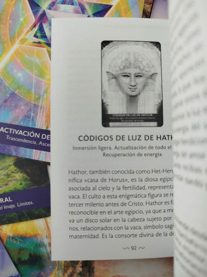 Portal de luz Oráculo de activación 44 cartas y libro guía