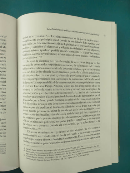 Tratado de derecho administrativo - introducción a los conceptos de administración pública y de derecho administrativo Tomo I