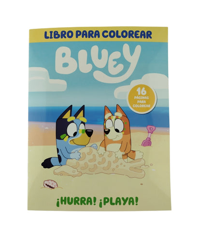 Bluey Hurra Playa Libro para colorear by Bluey