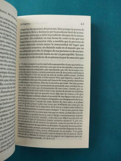 En busca del tiempo perdido La fugitiva vol 6