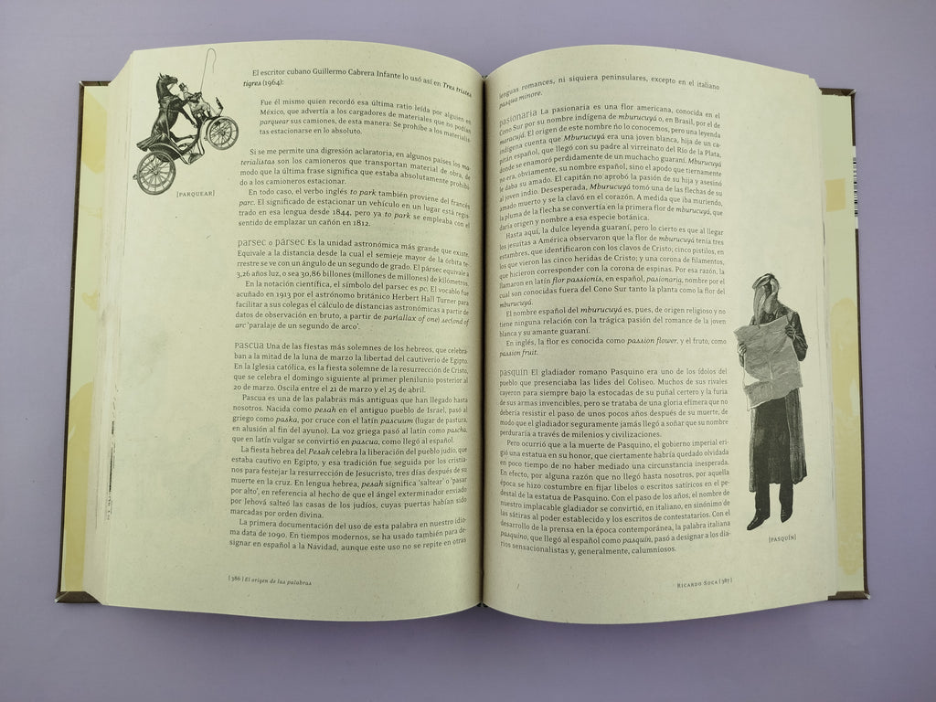 El origen de las palabras: diccionario etimológico ilustrado by Ricardo Soca