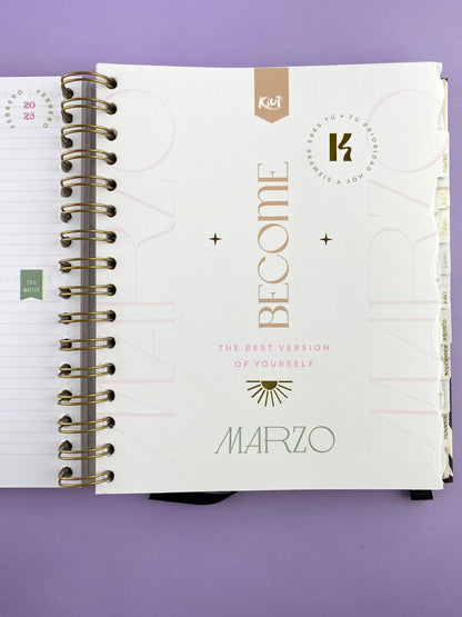 Agenda Kiut Premium ejecutiva 2026 lila - verde menta by Varios