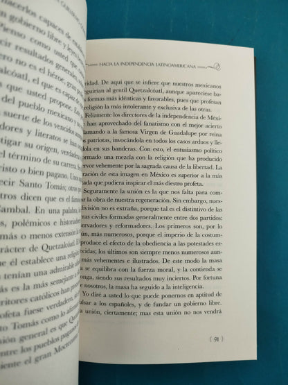 Hacia la independencia latinoamericana: de Bolivar a González Prada by Juan Guillermo Gómez García