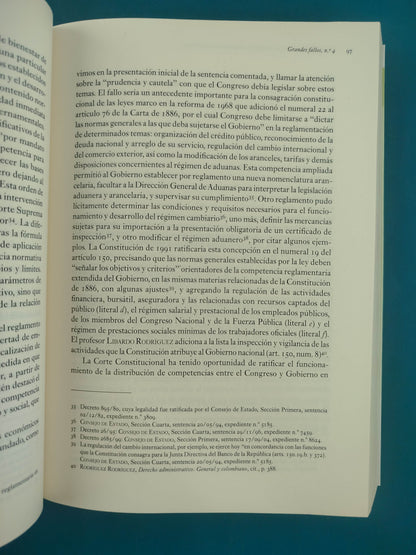 Los grandes fallos de la jurisprudencia administrativa Colombiana