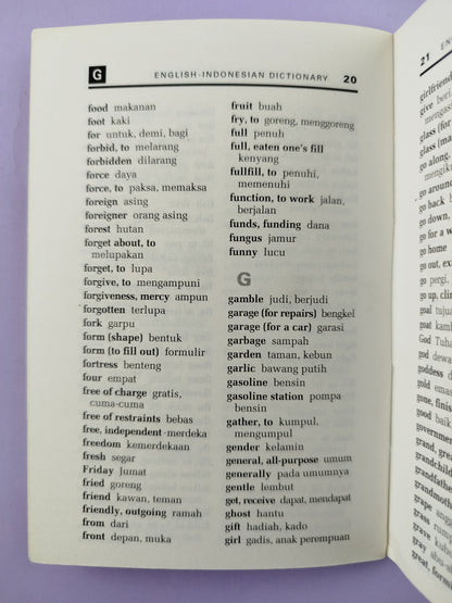Pocket dictionary english-indonesian - indonesian-english