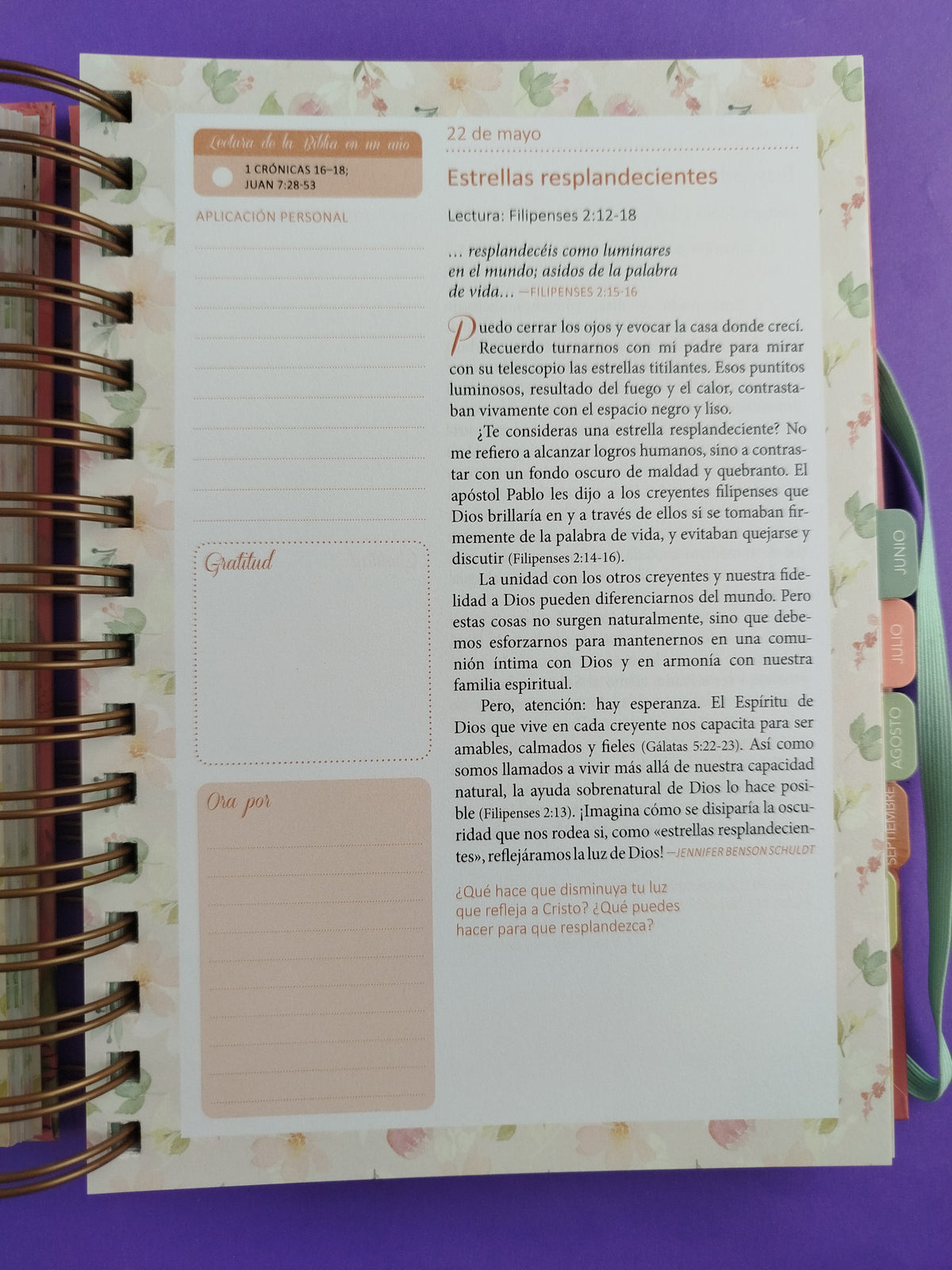 Devocional permanente mi plan con Dios 2025 coral by Varios