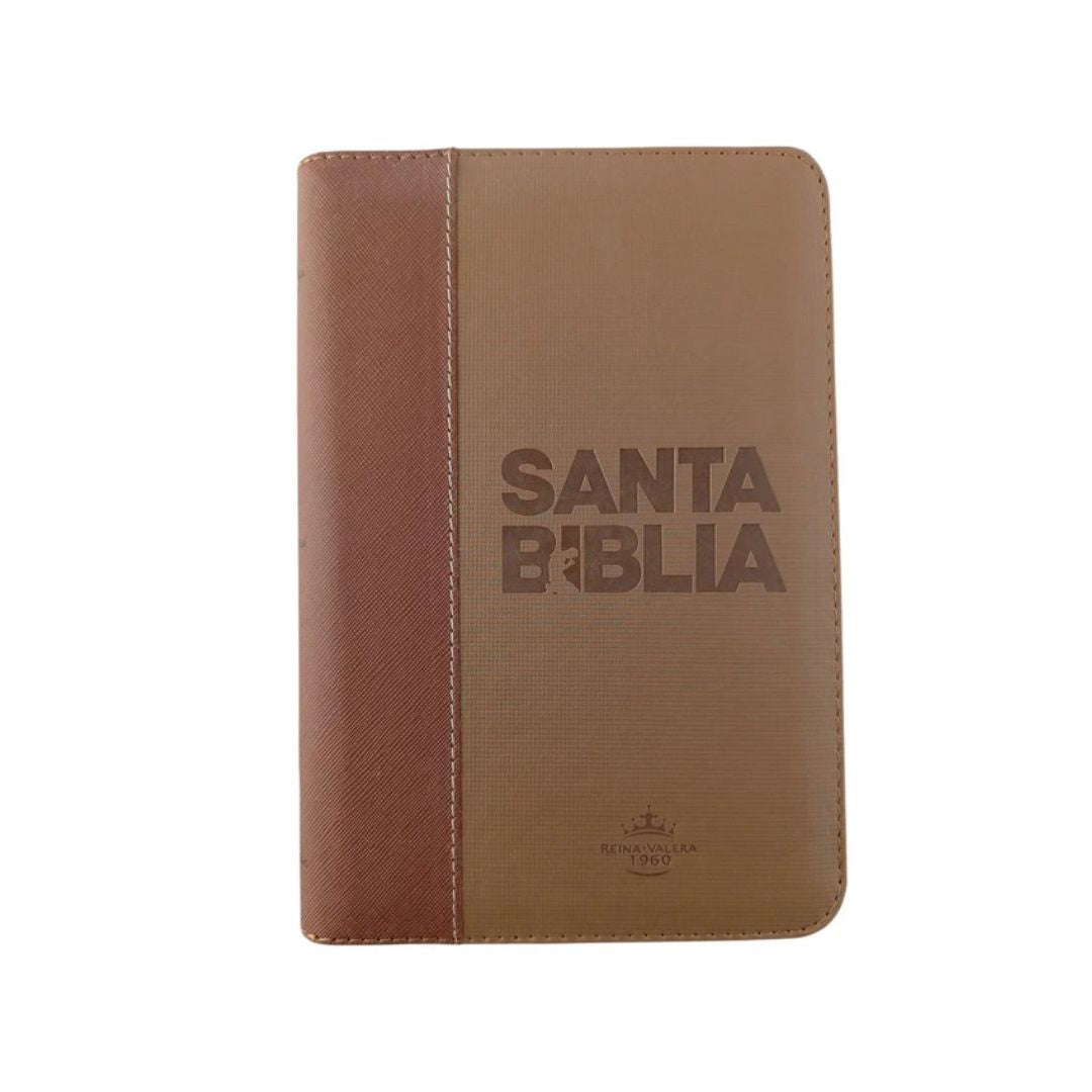 Biblia rvr 1960 Miel - Café con canto dorado cierre e indice by reina valera 1960