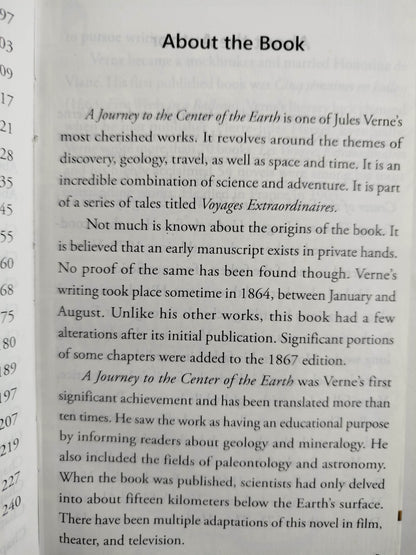 A journey to the center of the earth by Jules Verne