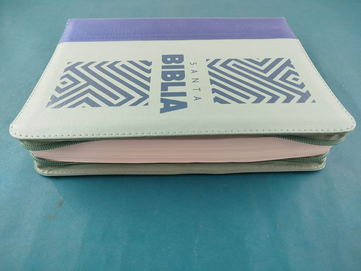 Biblia rvr 1960 Letra Gigante Verde Azul by Reina Valera 1960