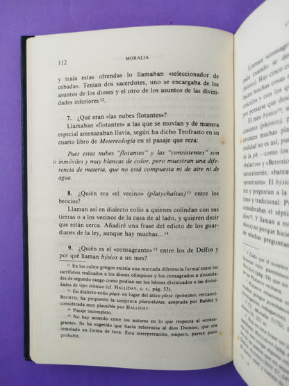 Obras morales y de costumbres (moralia) V