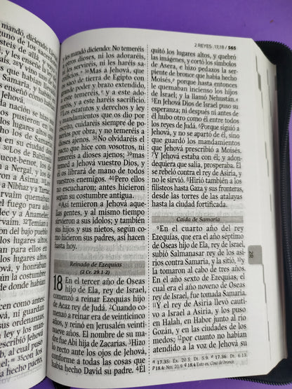 Biblia reina valera 1960 letra grande simi piel negra / canto blanco by Reina Valera 1960