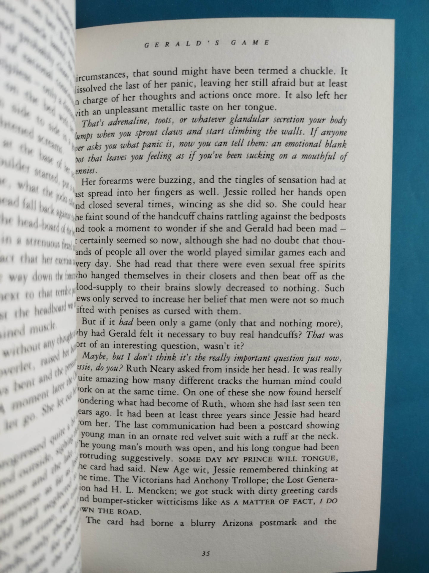 Gerald's Game by Stephen King