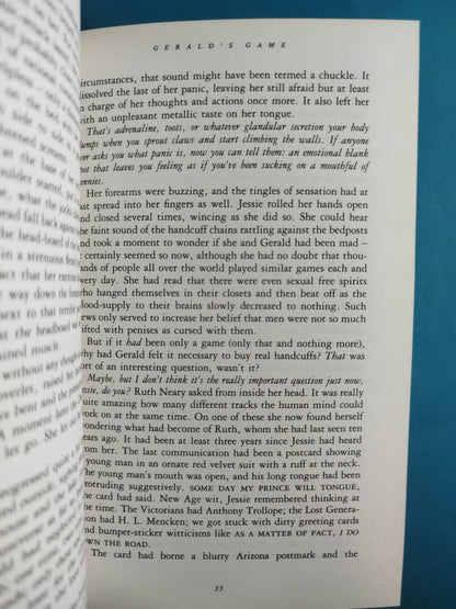 Gerald's Game by Stephen King