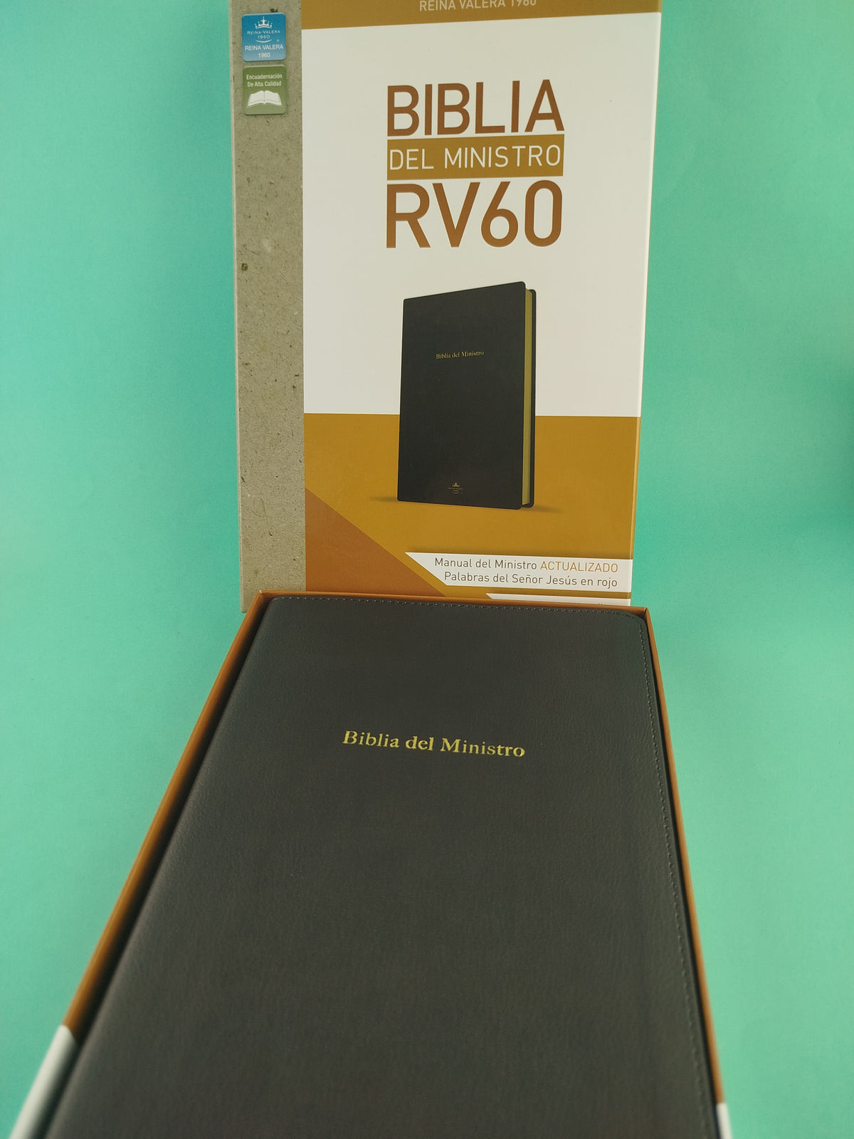 Biblia del ministro rv60 negro ultrafino en caja by Reina Valera 1960