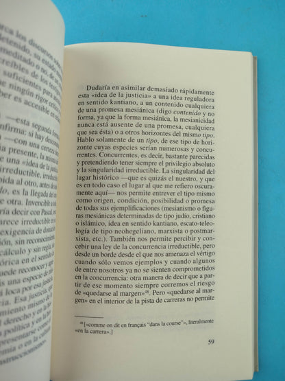 Fuerza de ley el fundamento místico de la autoridad by Jacques Derrida