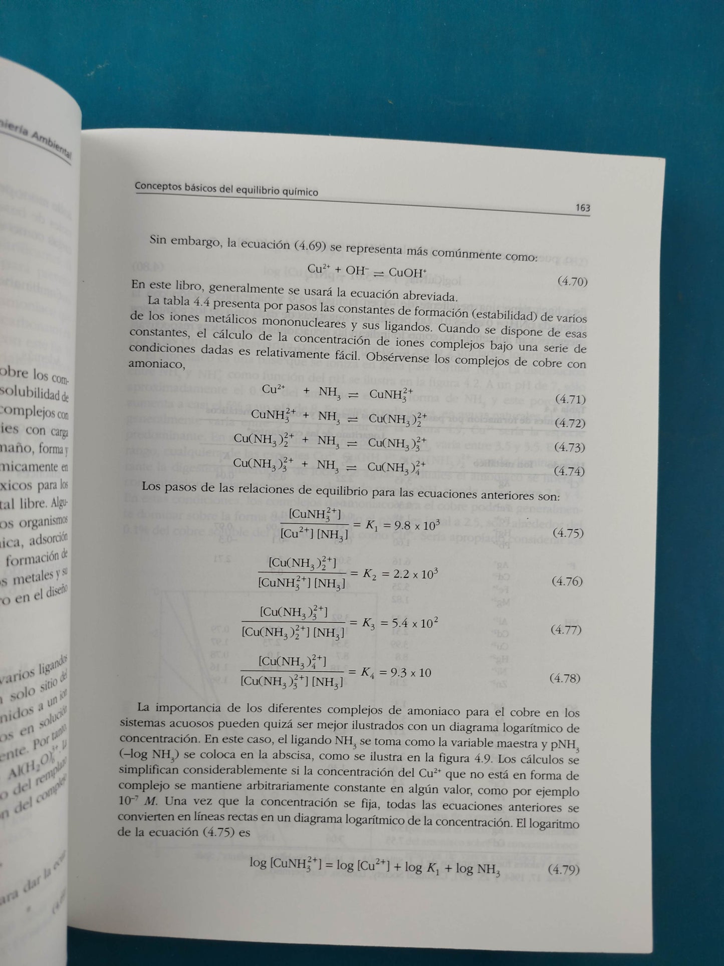Química para ingeniería ambiental cuarta edición