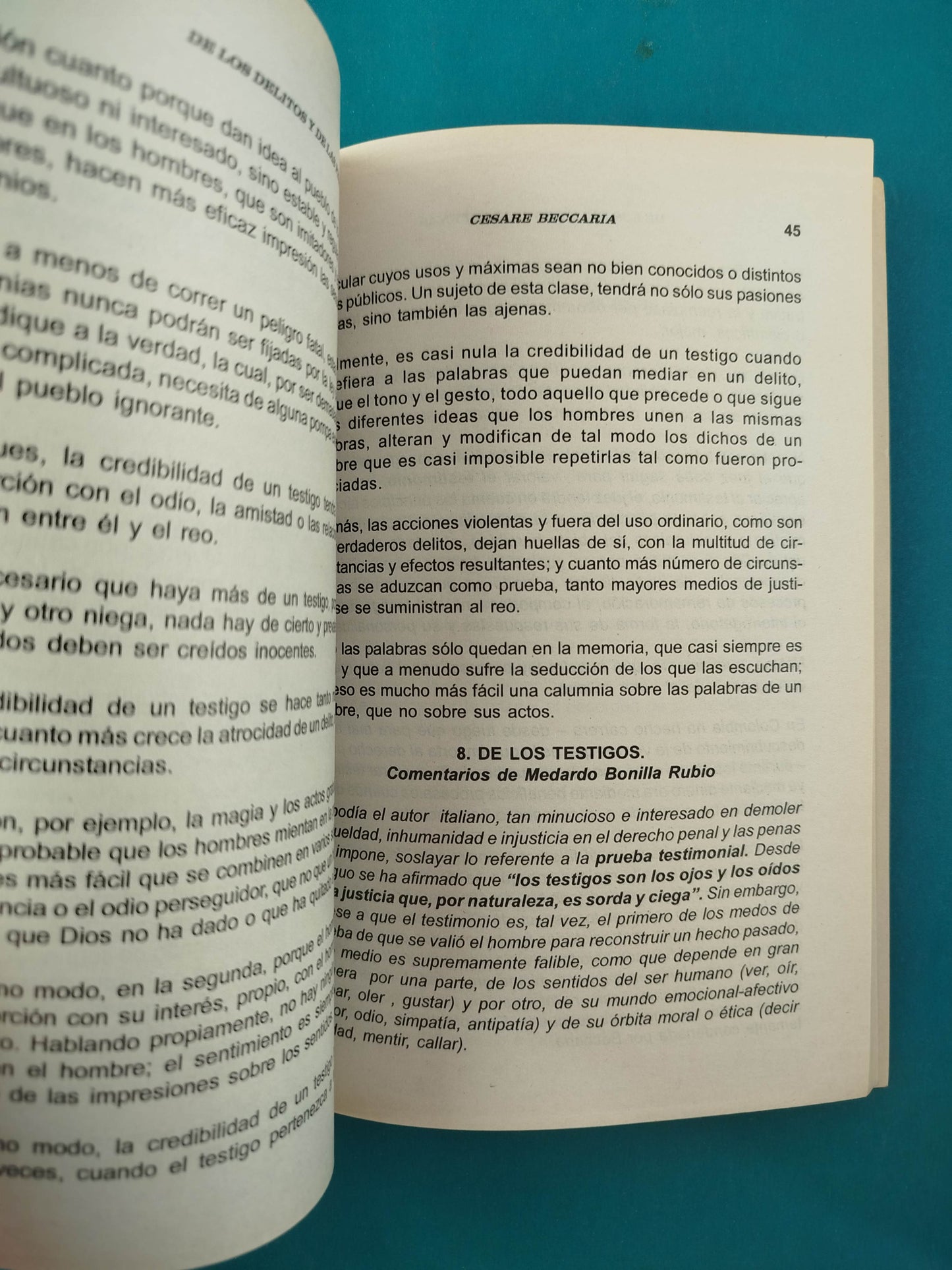 De los delitos y de las penas