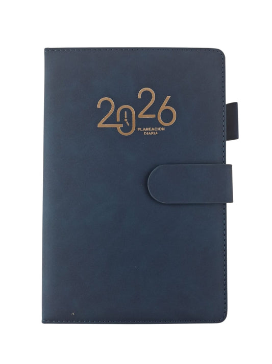 Agenda ejecutiva 2026 broche azul rey by Varios