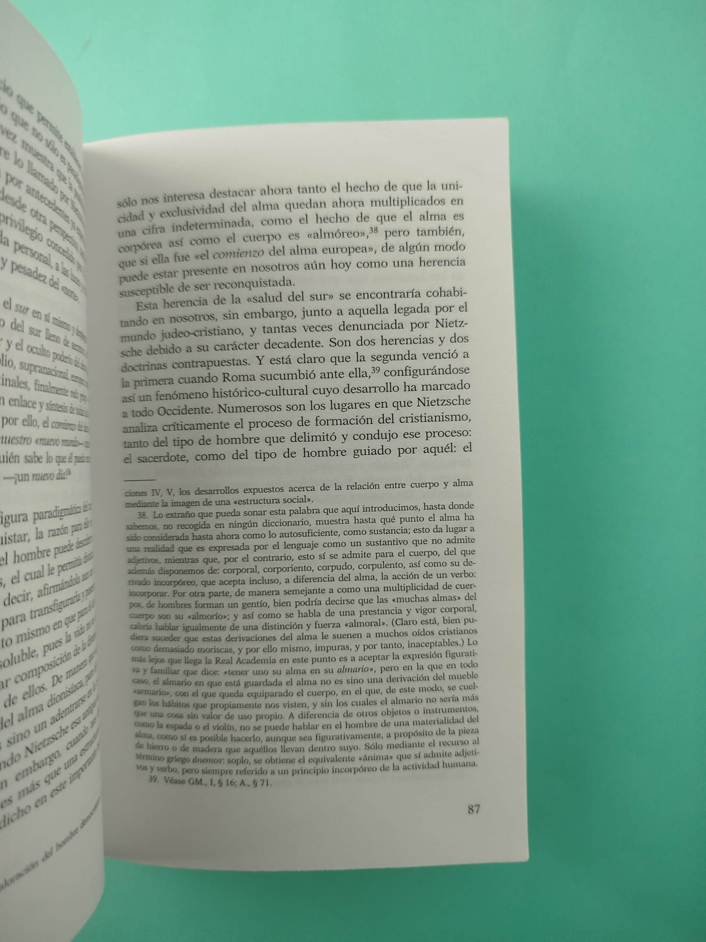 Nietzsche, un pensador póstumo: El cuerpo como centro de gravedad