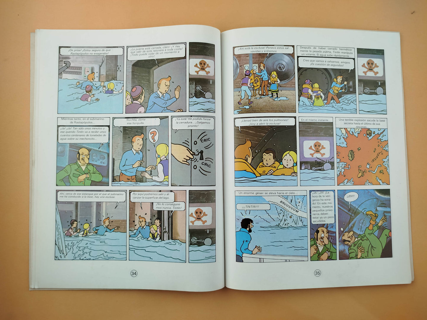 Tintín y el lago de los tiburones