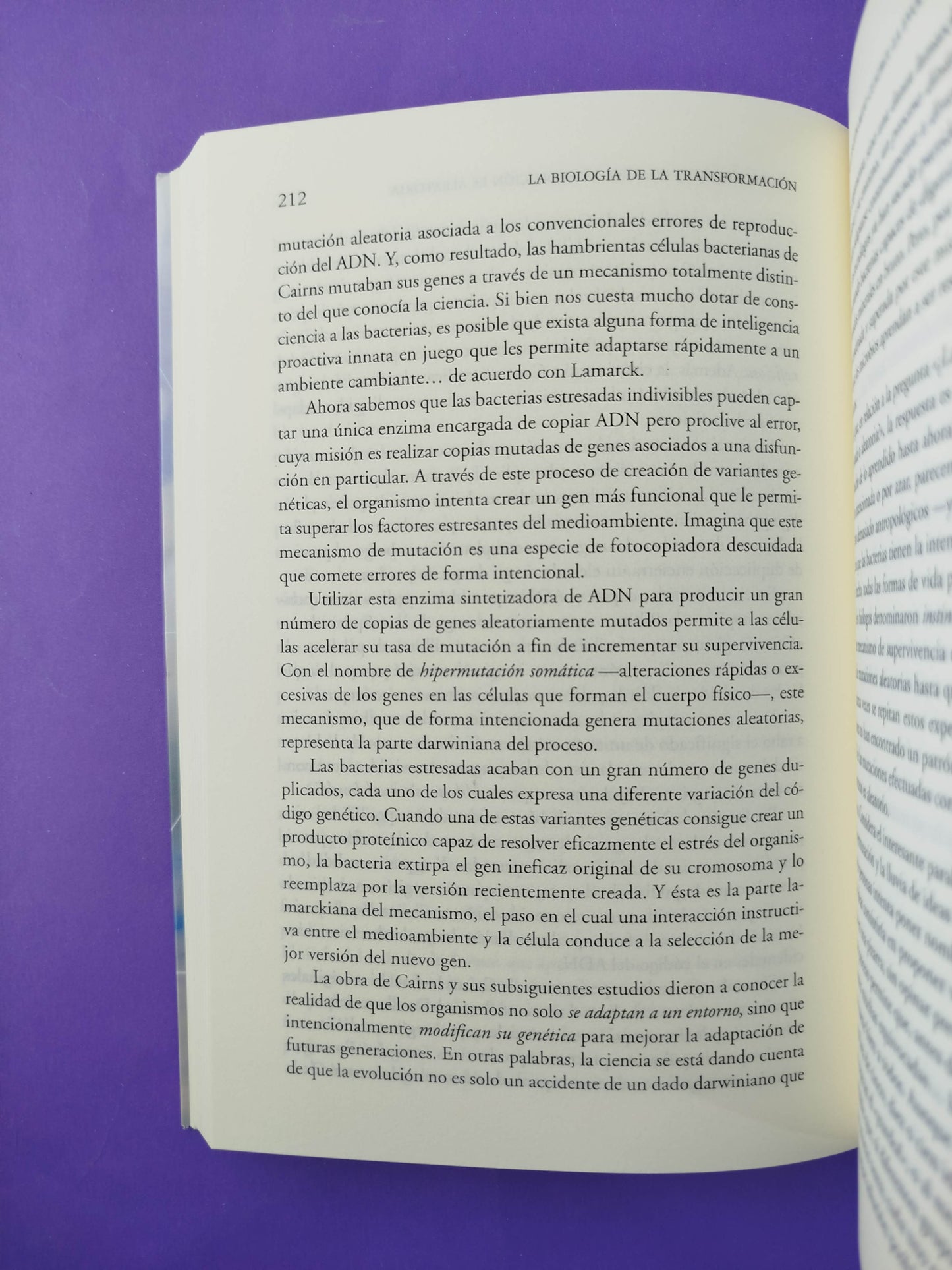 La Biología de la Transformación