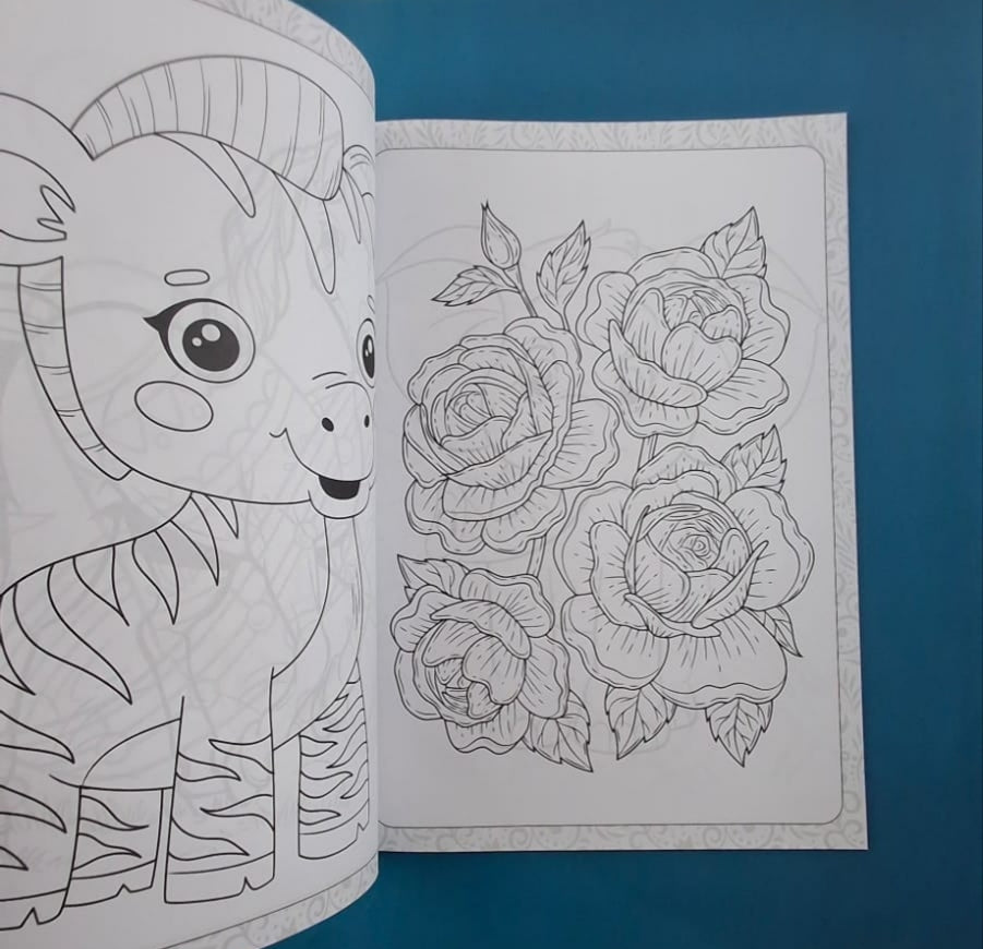 Libro para colorear dibujos grandes