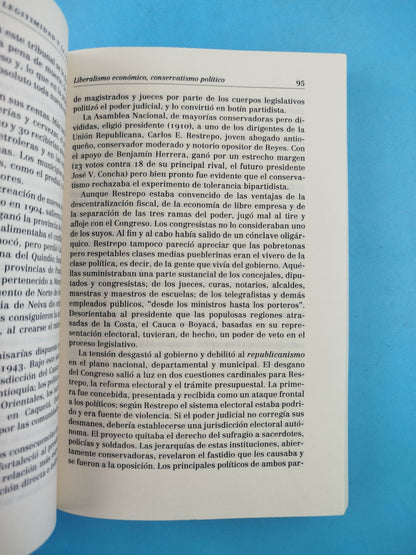 Entre Legitimidad y la violencia Colombia 1875-1994 by Marco Palacios