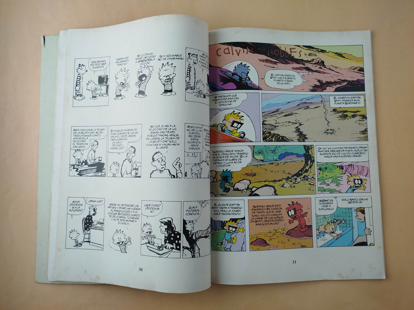¡Atrapado! calvin y hobbes