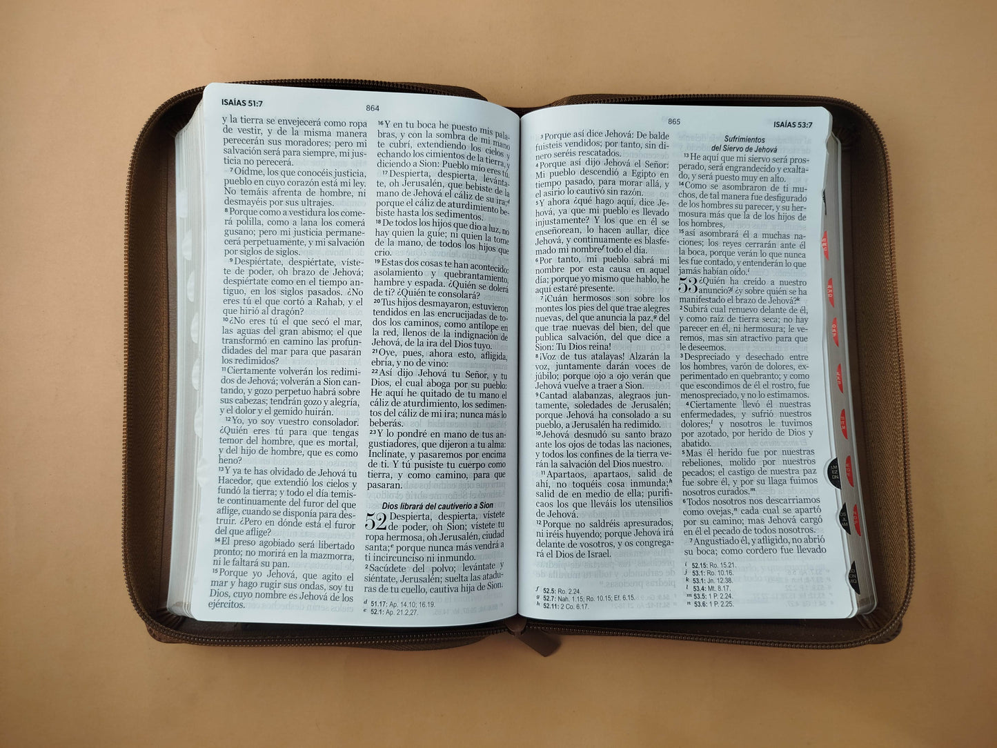 Biblia rvr 1960 tritono miel- cafe- café oscuro letra grande con cierre e índice by Reina Valera 1960