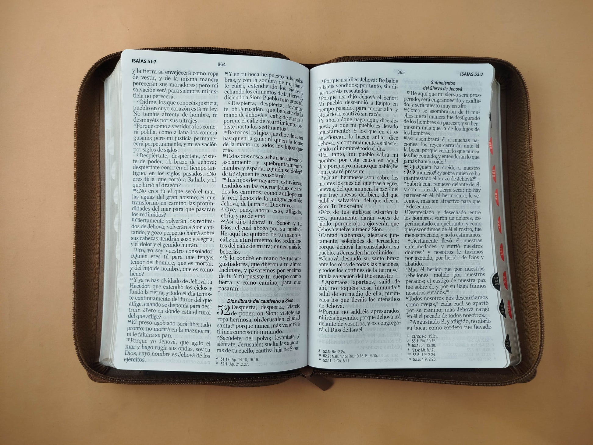 Biblia rvr 1960 tritono miel- cafe- café oscuro letra grande con cierre e índice by Reina Valera 1960