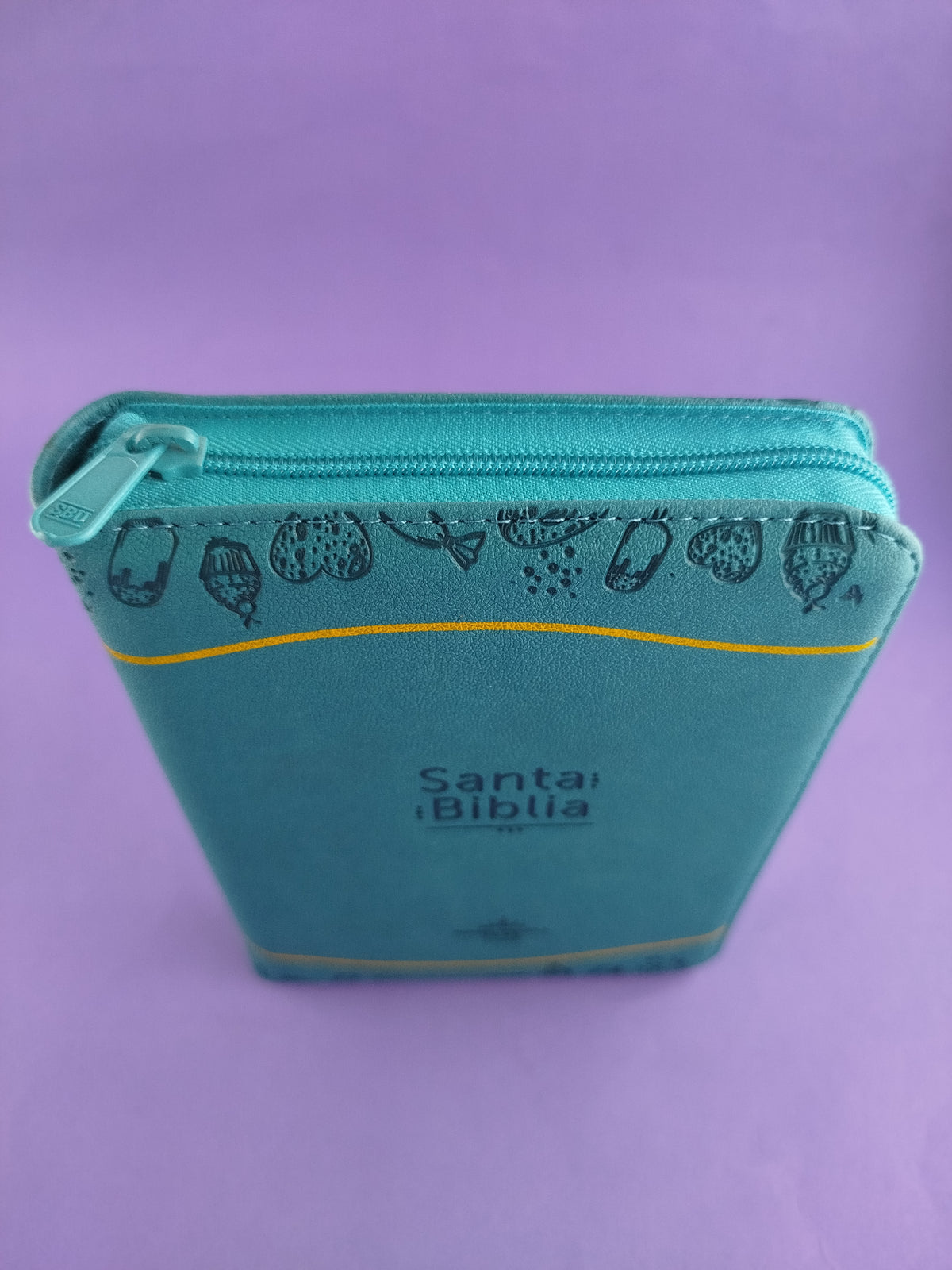 BIiblia rvr 60 azul amarilla troquelada by Reina Valera 1960