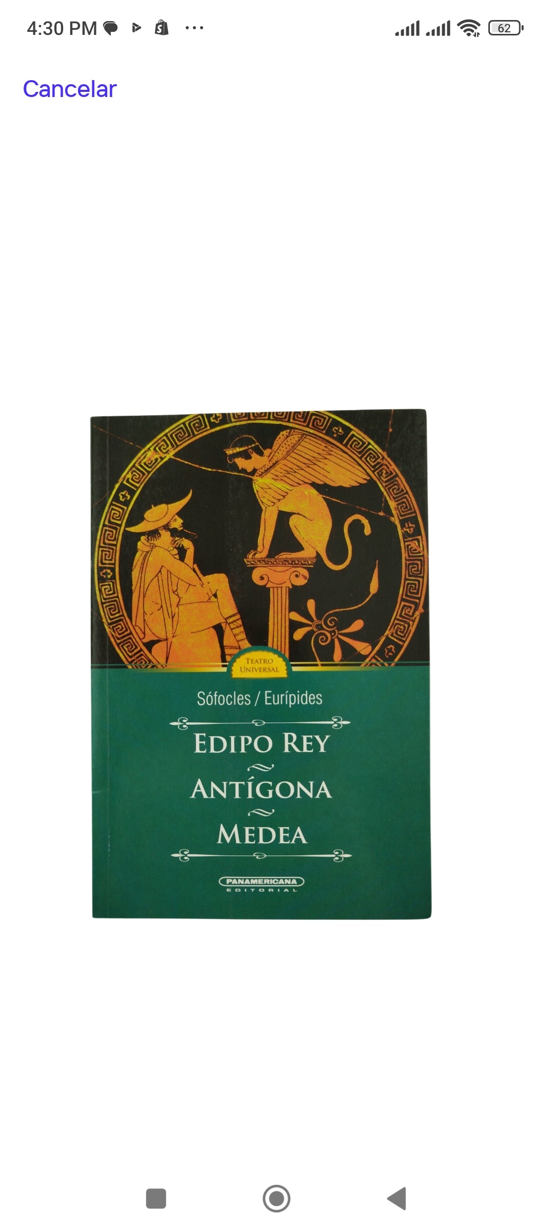 Edipo rey, Antígona, Medea by sofocles, euripides