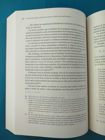 Cesión de créditos: del derecho romano al tráfico mercantil moderno by María Elisa Camacho