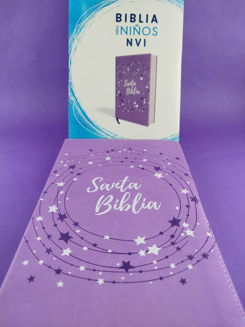 Biblia para niños nvi lila letra grande revisión 2022 by Nueva Versión Internacional