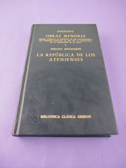Obras menores:Hierón, Agesilao, La república de los lacedemonios, los ingresos públicos, el jefe de la caballería, de la equitación, de la casa. Pseudo Jenofonte La república de los atenienses