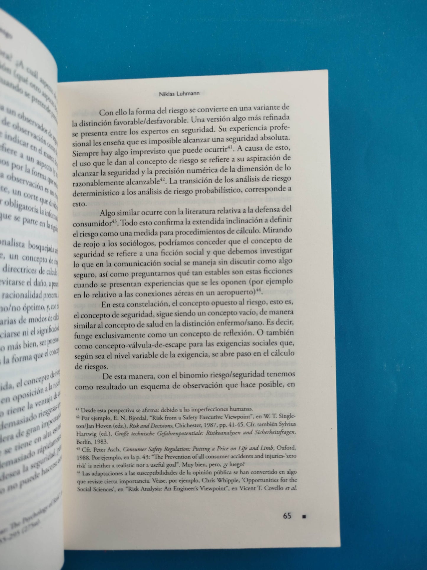 Sociología del Riesgo