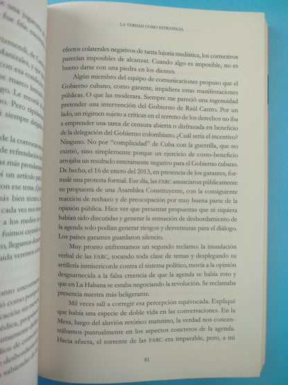 Revelaciones al final de una guerra by Humberto De La Calle