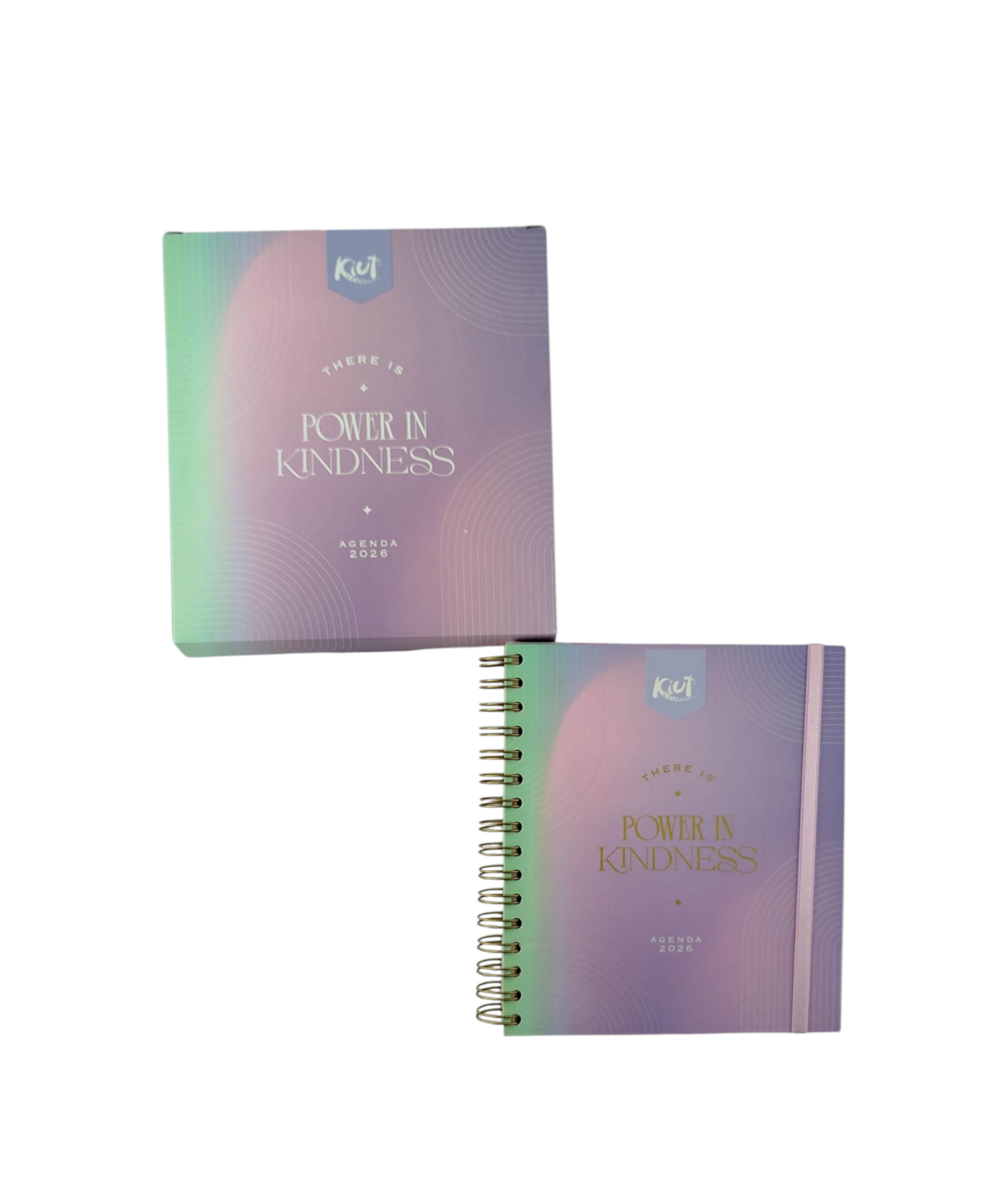 Agenda Kiut Premium ejecutiva 2026 lila - verde menta by Varios