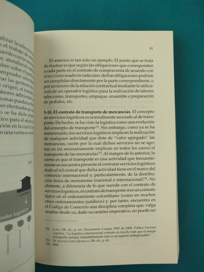 Aspectos legales de la logística comercial y los contratos de servicios logísticos