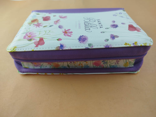 Biblia rvr 1960 colección primaveral letra grande morada con cierre by Reina Valera 1960