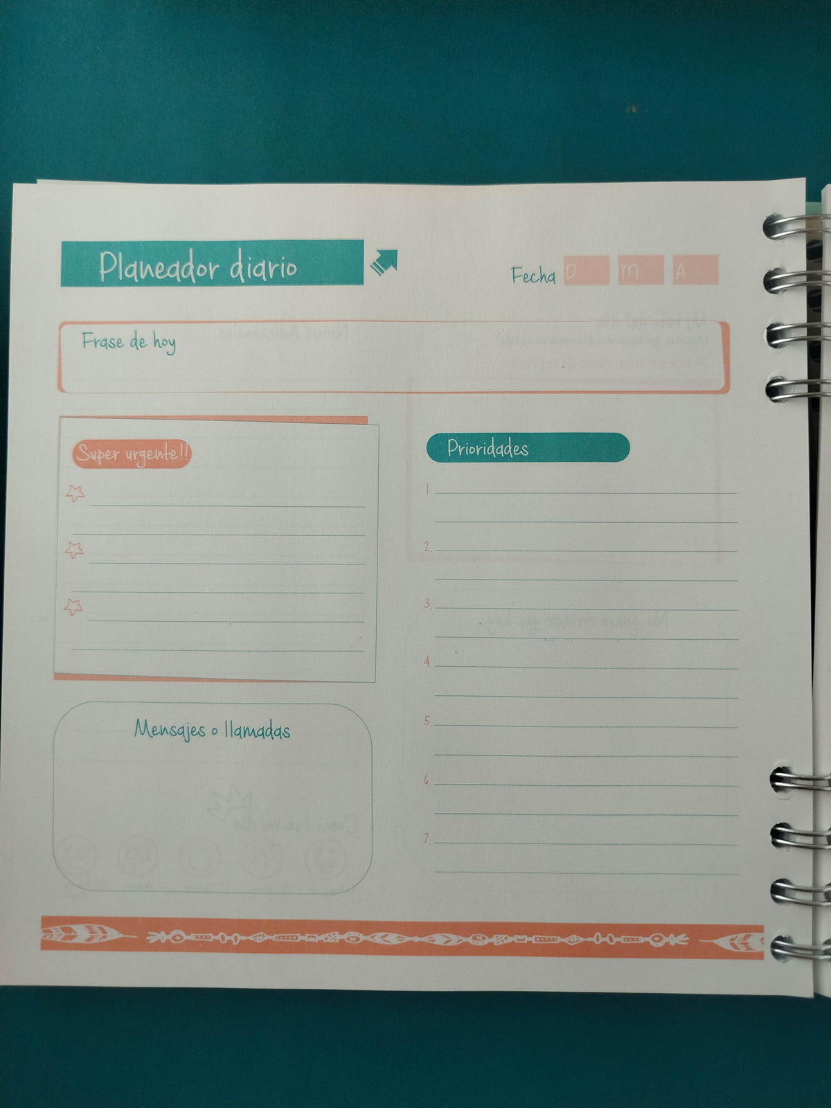 Planeador diario una meta sin plan es solo un deseo by Varios
