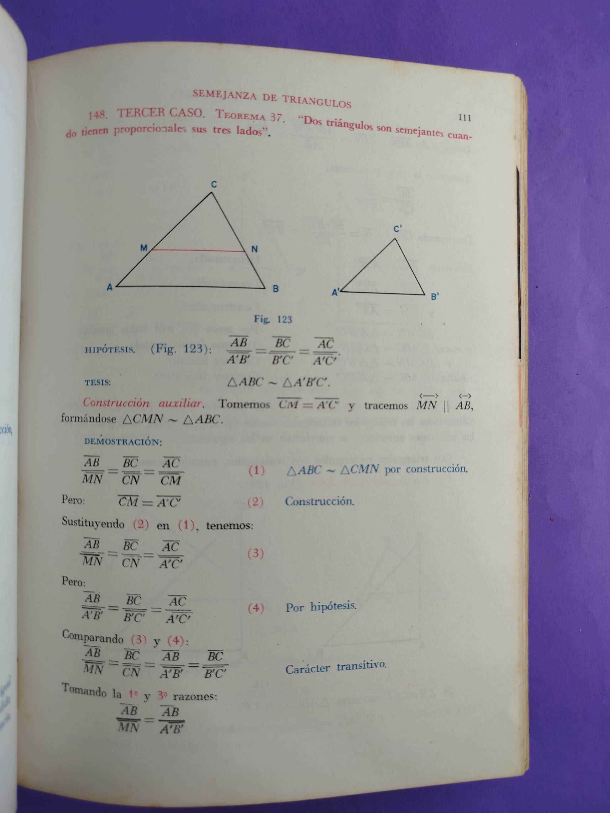 Geometría plana y el espacio con una introducción a la trigonometría by Baldor