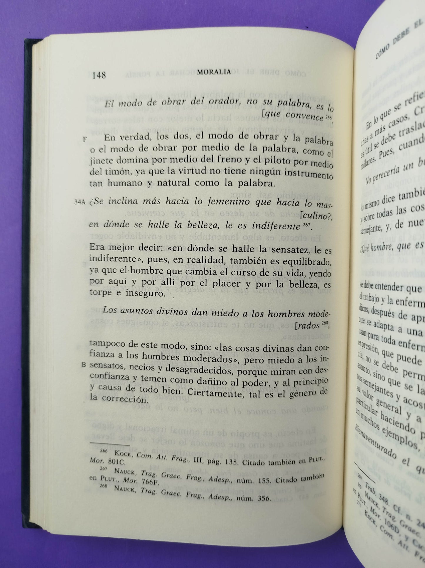 Obras morales y de costumbres (Moralia) I