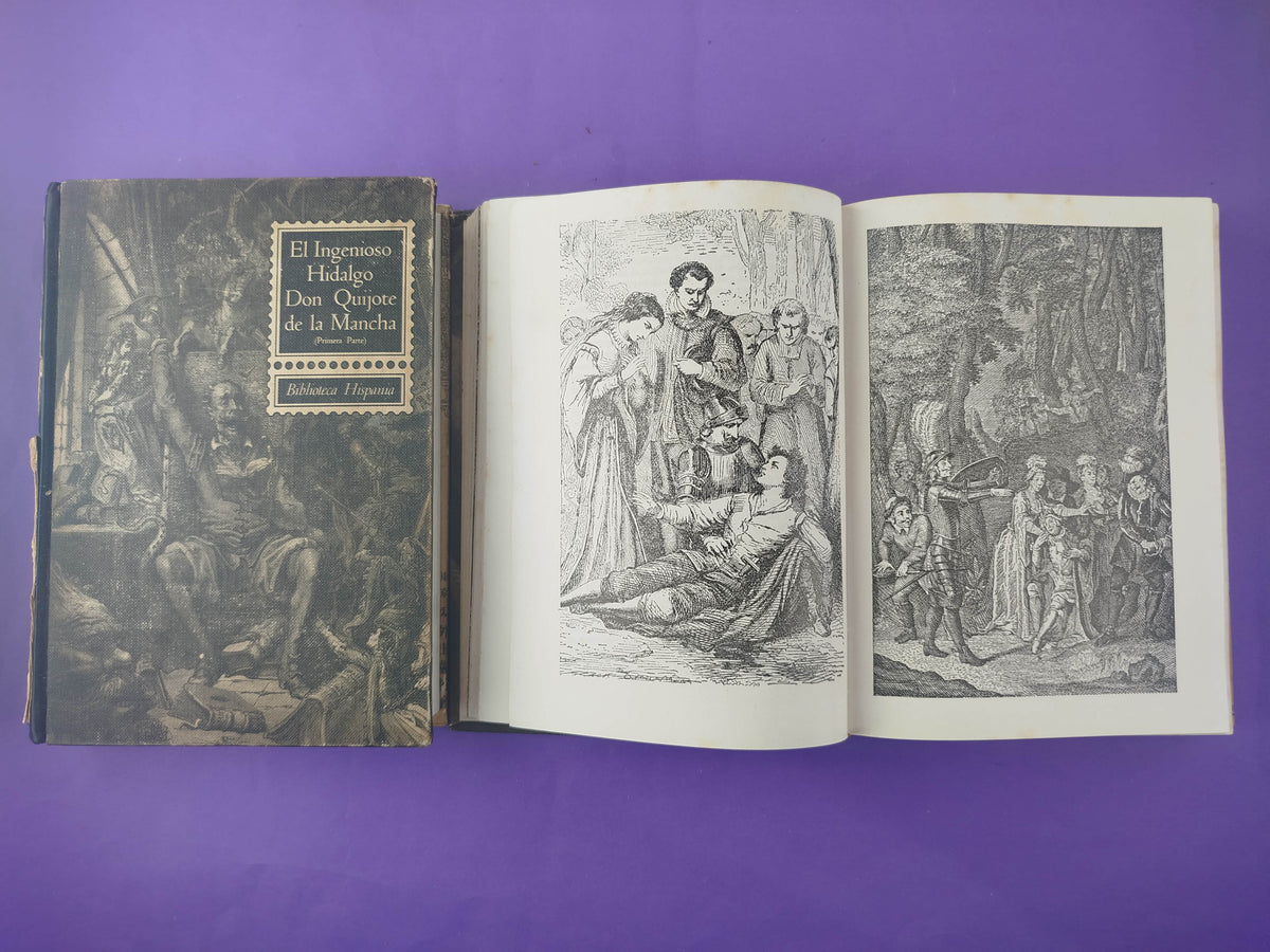 El ingenioso Hidalgo Don Quijote de la mancha 2 tomos by Miguel de Cervantes