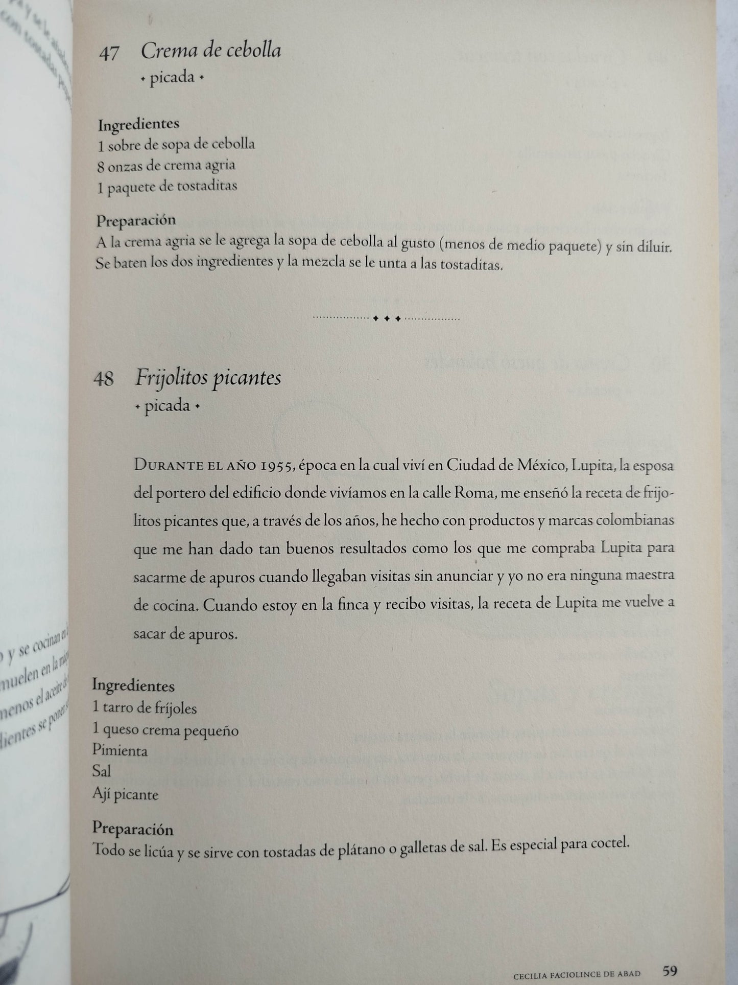 Recetas de mis amigas by Cecilia Faciolince de Abad
