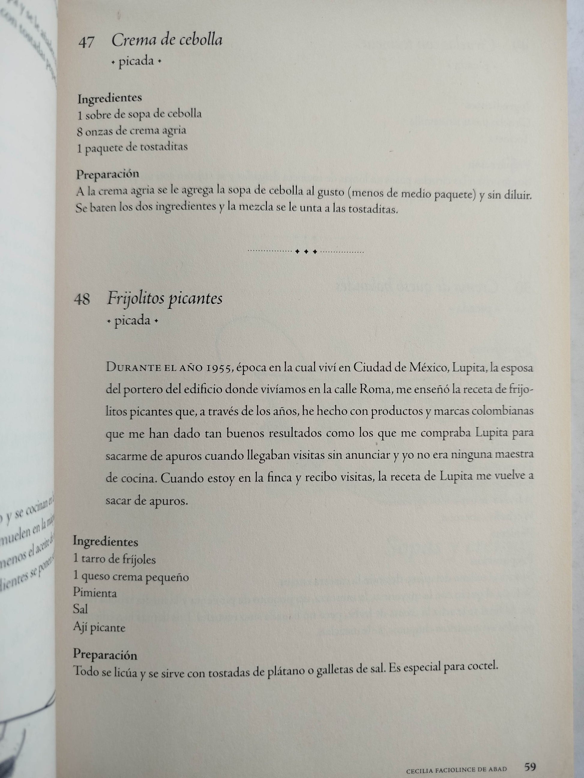 Recetas de mis amigas by Cecilia Faciolince de Abad