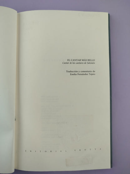 El cantar más bello