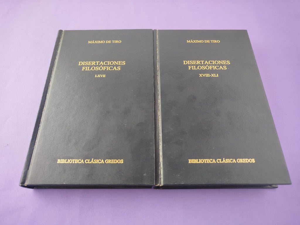 Disertaciones filosóficas 2 tomos by Máximo de Tiro