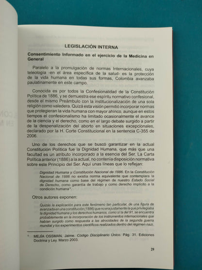 La responsabilidad civil profesional y el consentimiento informado en el sector salud