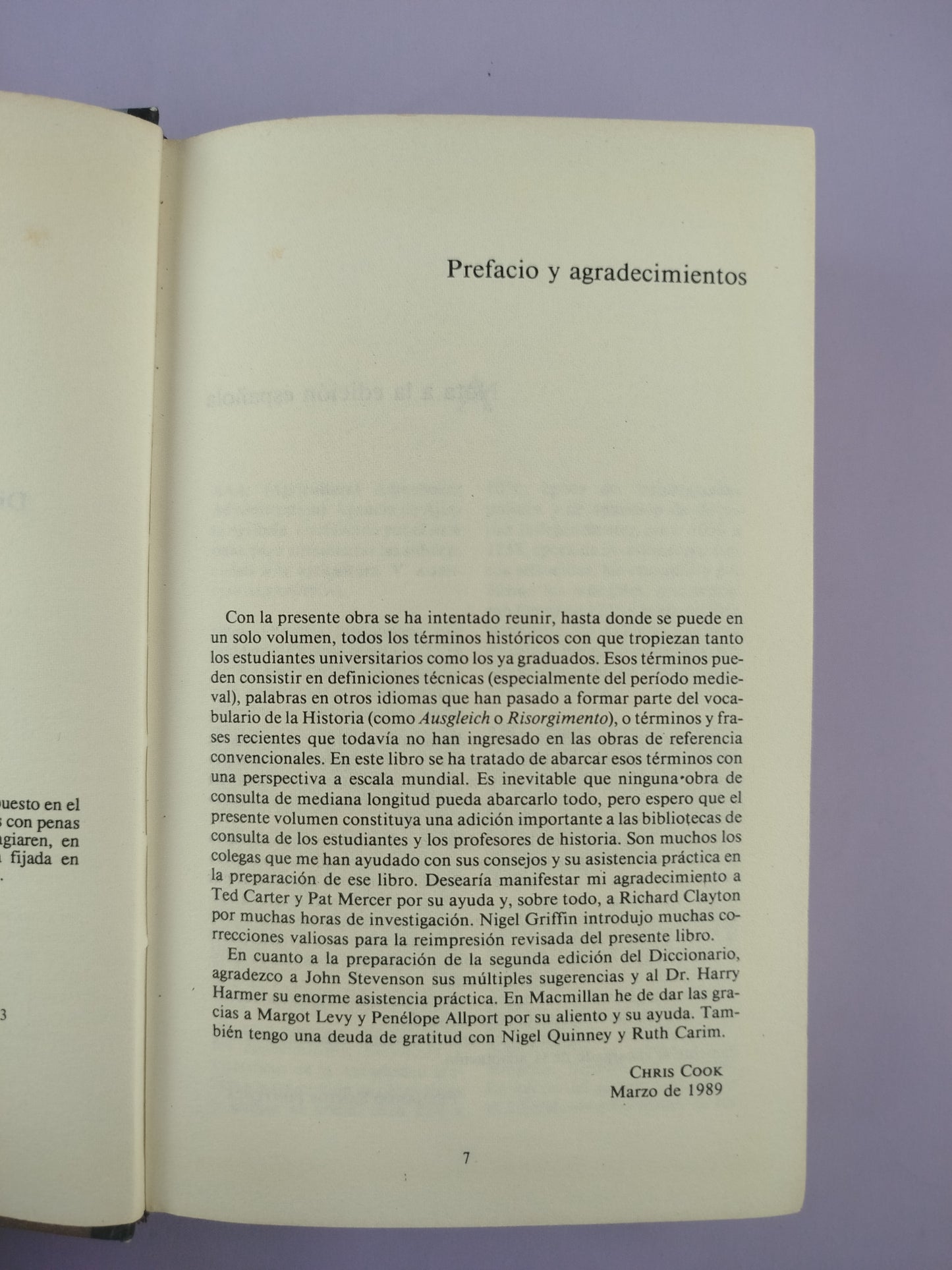 Diccionario de términos Históricos by Chris Cook